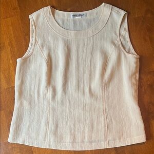 Vintage Oh Eun Hwan Women's Cream Sleeveless Top